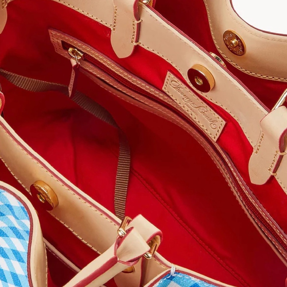 Dooney and Bourke Gingham Sky Blue Brenna - Picture 3 of 7